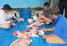 Masjid Al-Hamid Nunukan Prioritaskan Pembagian Daging Kurban untuk Anak Yatim