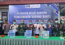 Kejari Nunukan Musnahkan Barang Bukti 47 Perkara, Narkotika Terbanyak