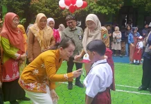 MPLS SDN 005 Nunukan, Siswa Antusias Masuk Sekolah