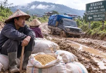 Jalan Rusak, Warga Perbatasan Sulit Pasarkan Hasil Pertanian