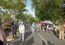 Pedagang Pasar Tani Alun-alun Nunukan Berangsur-angsur Pindah ke Tanah Merah UKM
