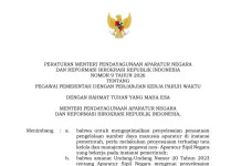 PermenPAN-RB Nomor 9 Tahun 2026 Jadi Acuan Kelola PPPK Paruh Waktu
