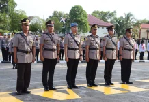 Serah Terima Jabatan yang Lama ke Jabatan Baru di lingkungan Polres Nunukan