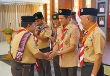 Pramuka Nunukan Kukuhkan Pembina Mahir dan Anugerahkan Tanda Garuda