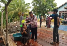 Masyarakat Suku Tidung di Desa Binusan Menggelar Bejiu Safar atau Mandi Safor