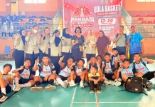 Tim Basket Putra SDN 002 Nunukan Juara Perbasi Cup