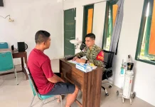Satgas Pamtas RI-Malaysia Yonkav 8/Narasinga Fokus Beri Pelayanan Kesehatan Warga
