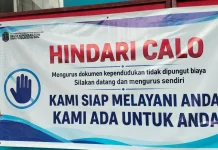 Disdukcapil Pasang Spanduk "Hindari Calo" Cegah Pegawai Main Mata
