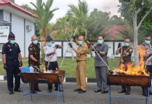 Kejari Nunukan Musnahkan Barang Bukti 56 Perkara Inkracht