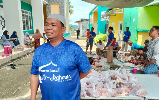 Kesadaran Berkurban Meningkat, Masjid Ar-Rahman Nunukan Sembelih 6 Ekor Sapi