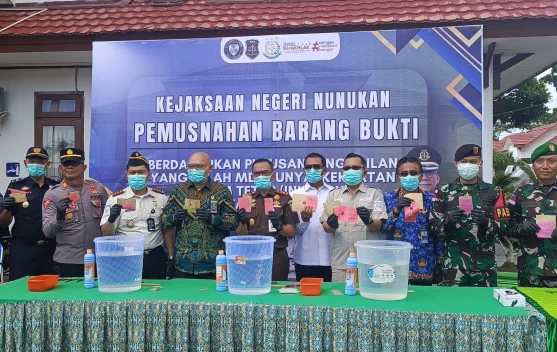 Kejari Nunukan Musnahkan Barang Bukti 47 Perkara, Narkotika Terbanyak