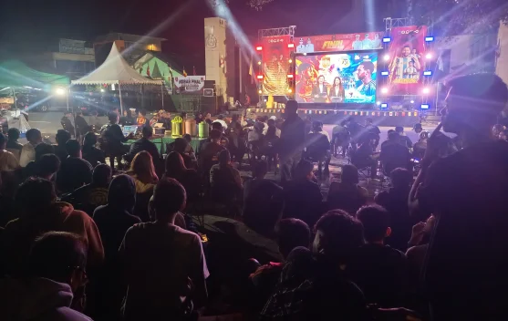 Warga Nunukan Antusias Padati Alun-alun untuk Nobar Final Piala Dunia 2026