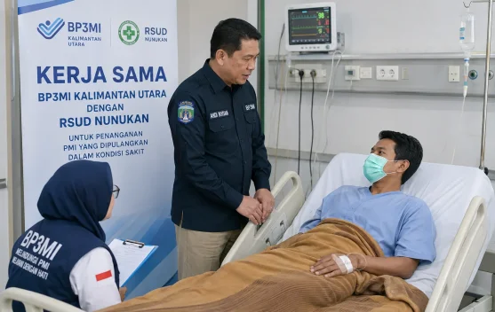 BP3MI Kaltara Jamin Perawatan PMI Deportasi yang Sakit