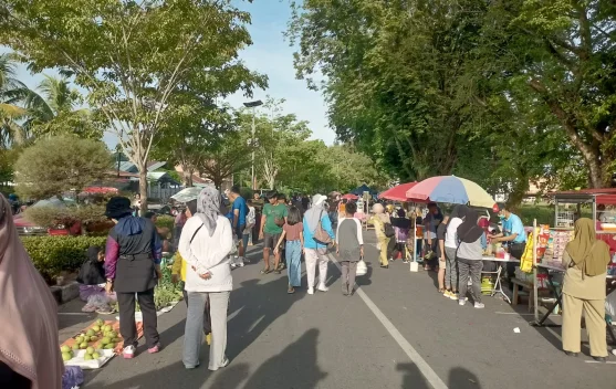 Pedagang Pasar Tani Alun-alun Nunukan Berangsur-angsur Pindah ke Tanah Merah UKM