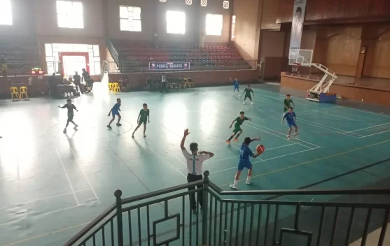 Perbasi Nunukan Menyelenggarakan Pertandingan Bola Basket tingkat SD dan SMP