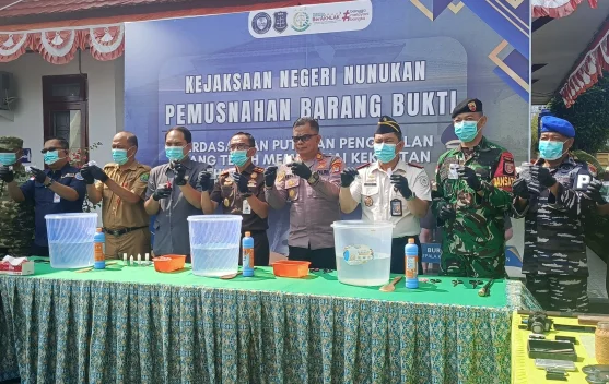 Kejari Nunukan Musnahkan Barang Bukti 56 Perkara
