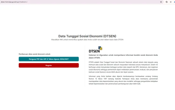 BPS Buka Kanal Pemutakhiran Desil DTSEN