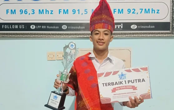 Haikal Akbar Raih Terbaik 1 Bintang Radio RRI Nunukan