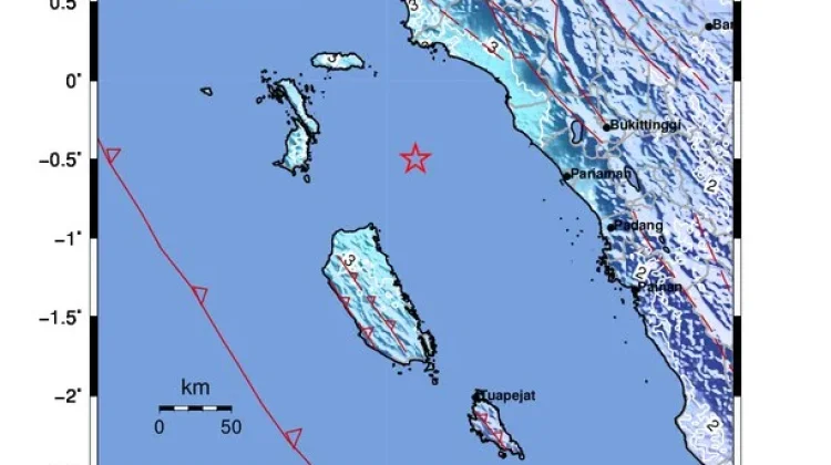 Gempa M 5,1 di Mentawai Dipicu Aktivitas Subduksi Normal Fault