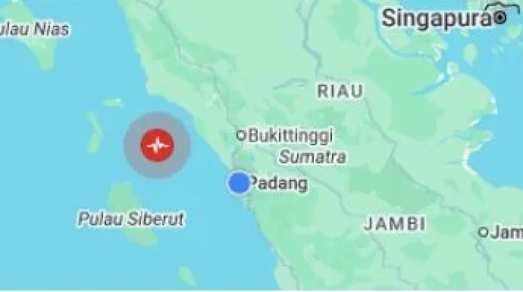 Gempa 5,1 SR Guncang Sumbar, Tidak Berpotensi Tsunami
