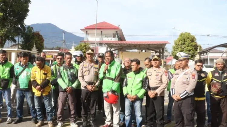 Polresta Bukittinggi Rangkul Driver Ojek Perkuat Sinergi Jaga Kamseltibcarlant