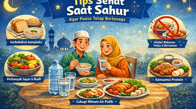 Perhatikan Asupan Sahur, Ini Tips Sehat agar Puasa Tetap Bertenaga