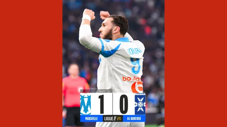 Gouiri Jadi Penentu Marseille Tundukkan Auxerre