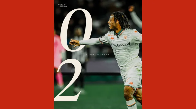 Nice Pecundangi Angers di Stade Raymond Kopa