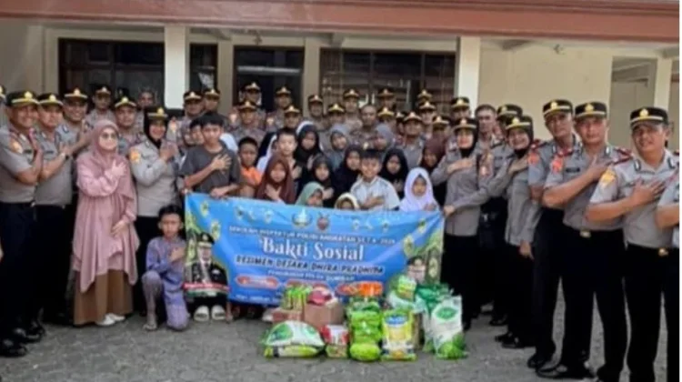 Siswa Setukpa Polda Sumbar Berbagi Kebahagiaan di Panti Asuhan Muslimin