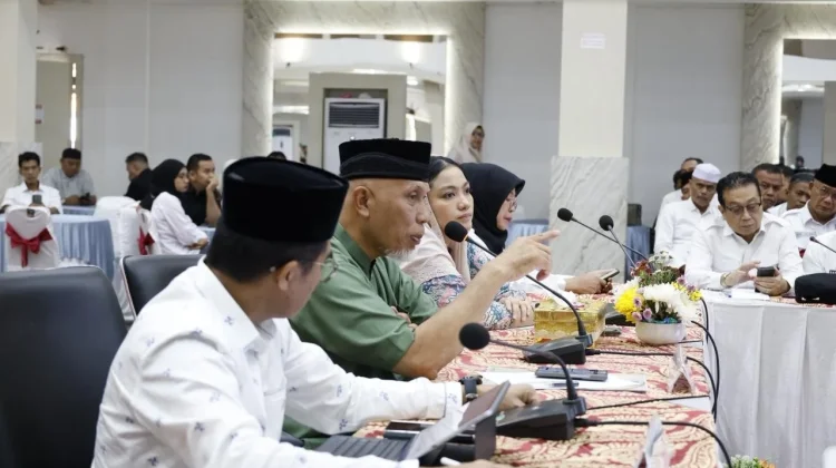 Gubernur Mahyeldi Pimpin Rakor Pemprov Sumbar dan Pemkab Dharmasraya