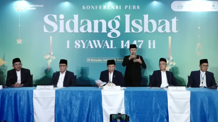 Pemerintah Tetapkan 1 Syawal 1447 H Jatuh pada Sabtu, 21 Maret 2026
