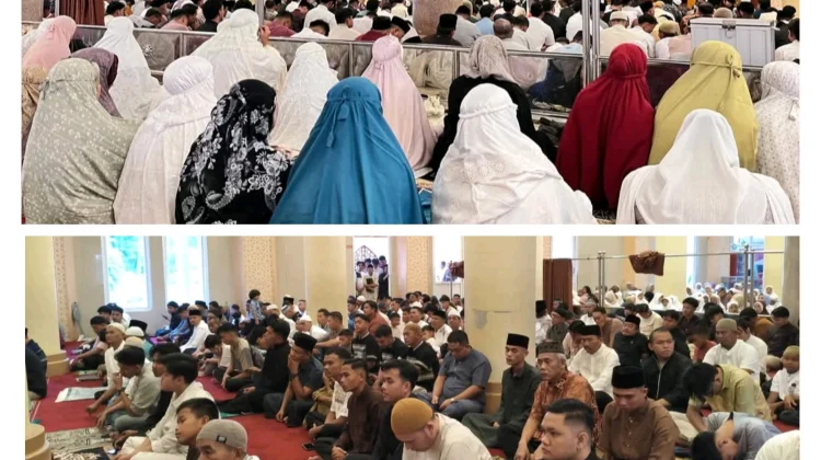 Diguyur Hujan sejak Pagi, Lokasi Salat Id Pasaman Barat Dialihkan ke Masjid