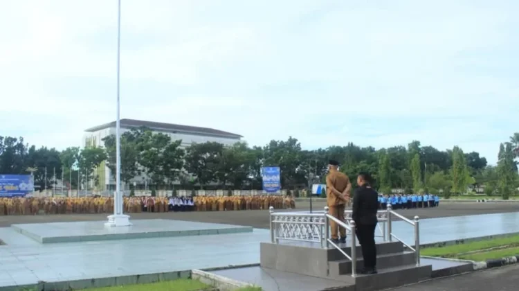 Apel Perdana Pascalebaran, Bupati Pasbar Tekankan Disiplin Anggaran
