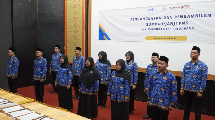 Sebanyak 12 CPNS RRI Padang Resmi Dilantik, Perkuat SDM Penyiaran di Sumatera Barat