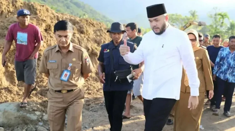 Fadly Amran Cek Progres Perbaikan Sawah di Gunung Sarik