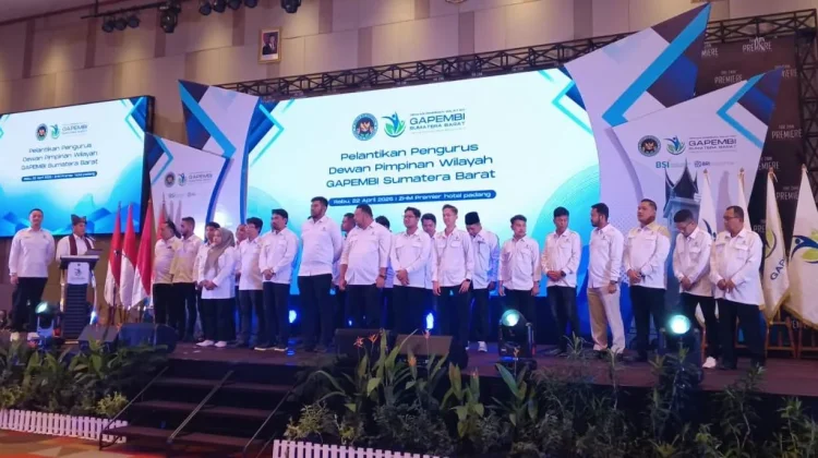 Gapembi Pusat Lantik Pengurus  DPW Sumbar 2025-2030, Agung Adhitia Nahkoda