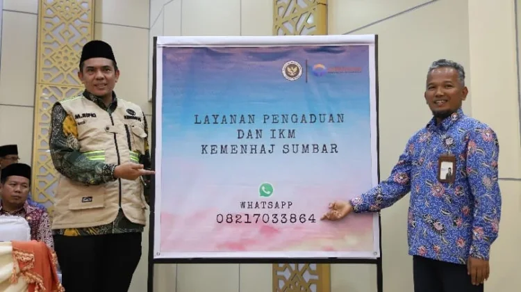 Kanwil Kemenhaj Sumbar Buka Kanal Pengaduan Jemaah via WhatsApp Center
