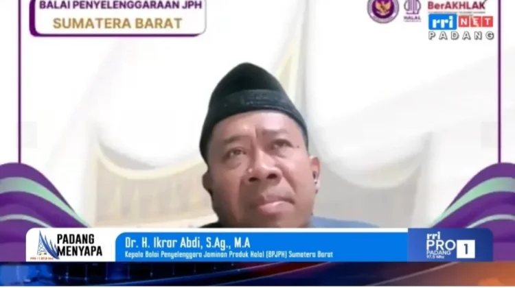 Kuota Sertifikat Halal Sumbar 2026 Turun, Pelaku Usaha Diimbau Cepat Mengurus