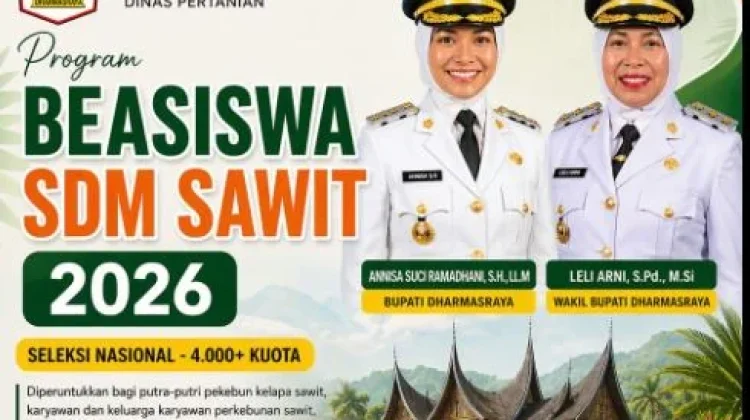 Dharmasraya Terbanyak Penerima Beasiswa SDM Sawit Kementan