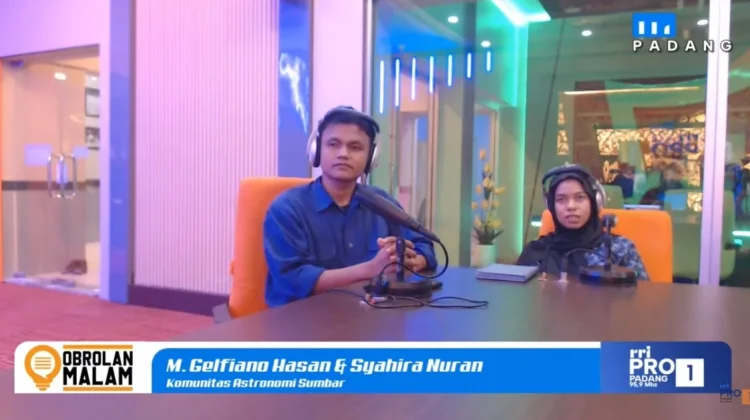 Komunitas Astronomi Sumbar Ungkap Fakta Unik Bentuk Asli Cahaya Bintang