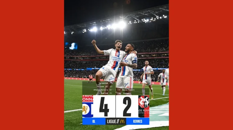 Lyon Hajar Rennes dalam Duel Sengit