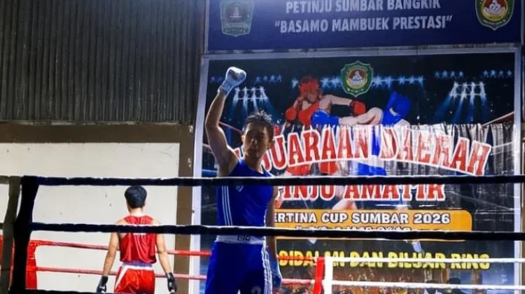 Tampil Perdana di Ring Resmi, Raffi Aufa Raih Perunggu Kejurda Pertina Sumbar 2026