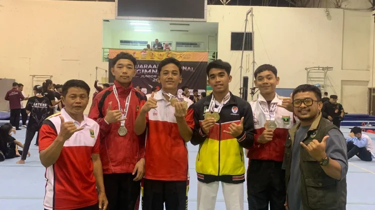 Atlet Senam Sumbar Borong 11 Medali dalam Kejurnas di  Bandung