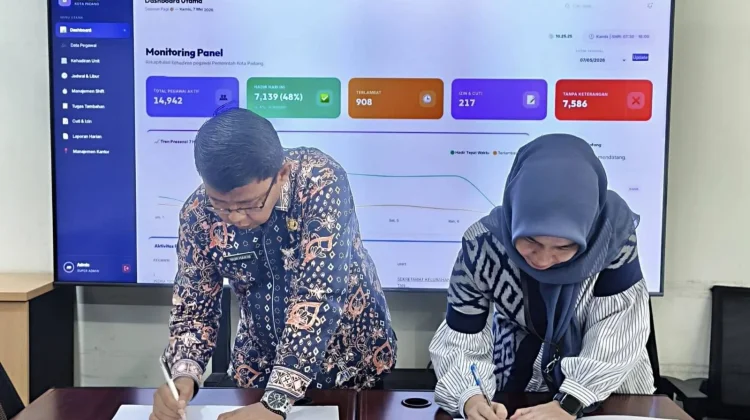 BKPSDM Padang Kini Bisa Pantau Kehadiran ASN Secara Real-Time