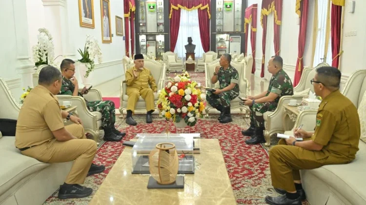 Mahyeldi Terima Audiensi Dandim 0312 Padang, Bahas Rencana Riset Sesko TNI