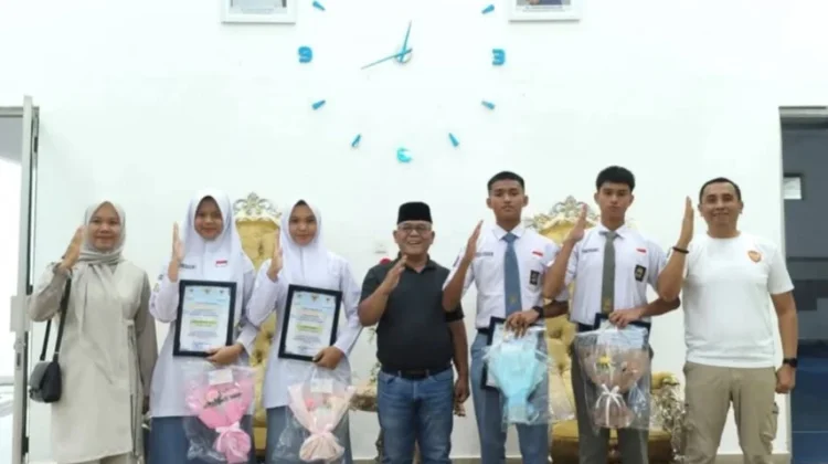 Bupati Sambut Hangat 4 Calon Paskibraka Utusan Pasaman Barat