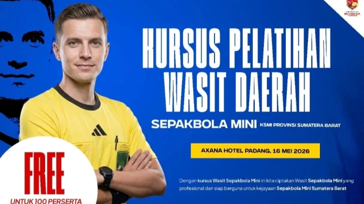 KSMI Sumbar Siapkan Wasit Profesional untuk Sepakbola Mini