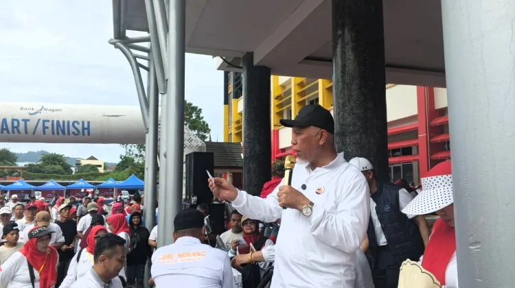 Gebu Minang Bantu UMKM dan Korban Bencana lewat Kegiatan Jalan Santai