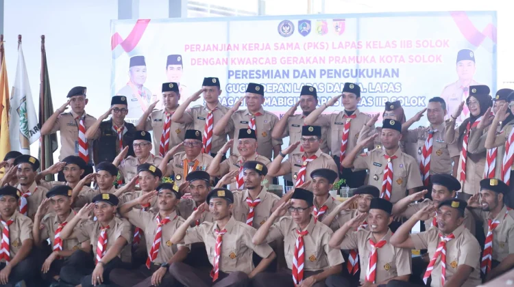 Wawako Solok Resmikan Gugus Depan Pramuka di Lapas Kelas IIB Solok