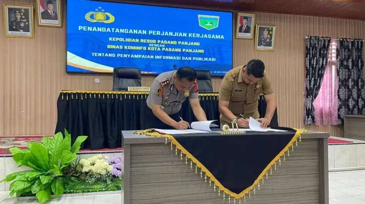 Polres Padang Panjang dan Kominfo Perkuat Sinergi Keterbukaan Informasi Publik